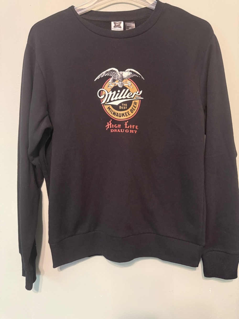 High Life Black Crewneck Sweatshirt